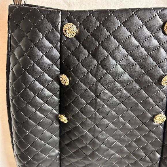 Diamond quilted blazer suit skirt set - Picture 16 of 16